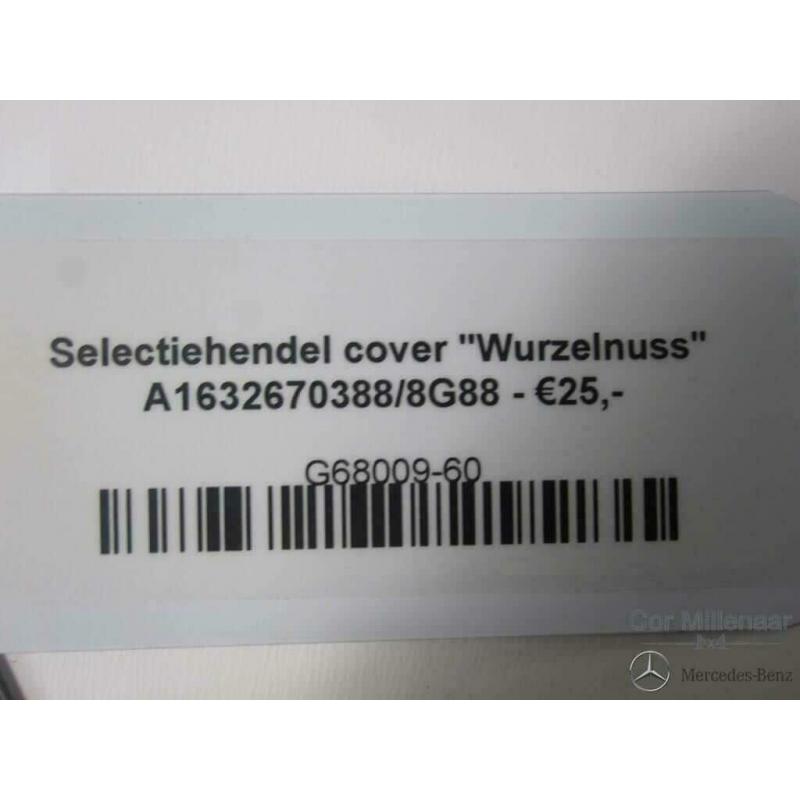 Mercedes-Benz G-Klasse Selectiehendel Cover "Wurzelnuss" A16