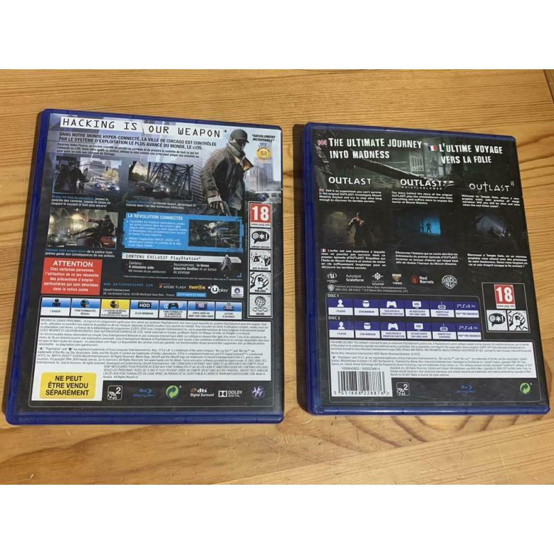 Deux jeux PS4