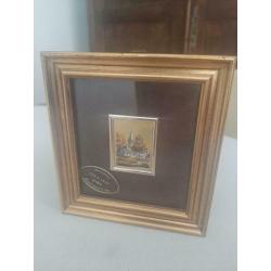 chromolithografie in goud 23 kt