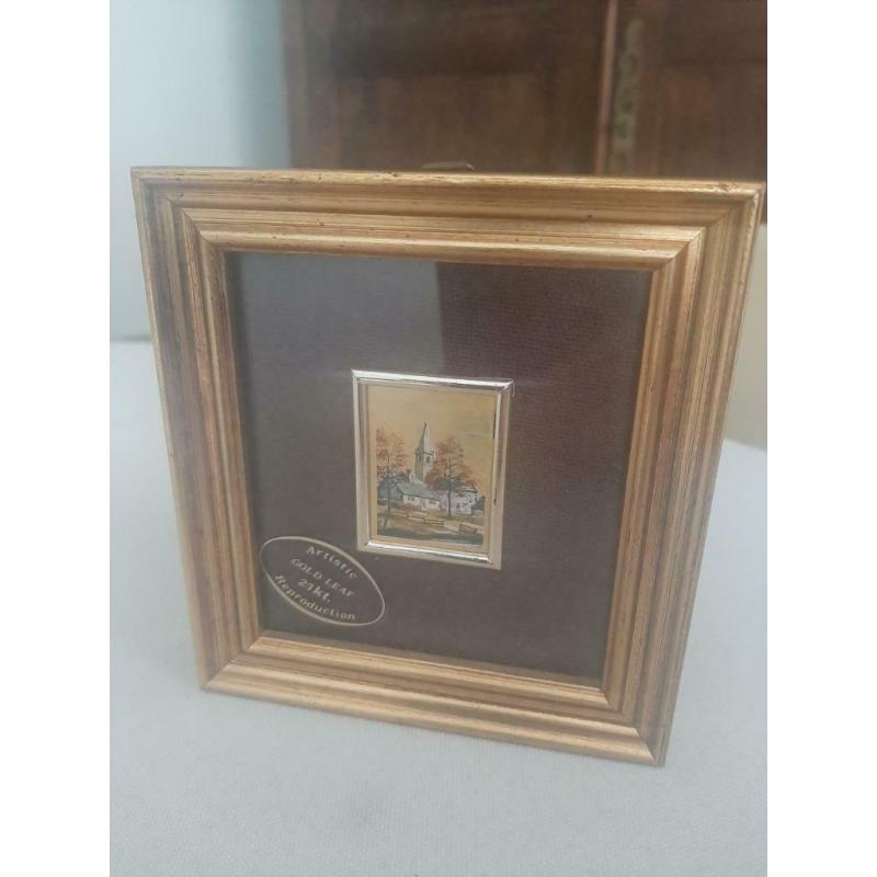 chromolithografie in goud 23 kt