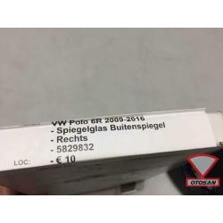 VW Polo 6R 6C Spiegelglas Spiegel Glas Rechts NIEUW! 5829832