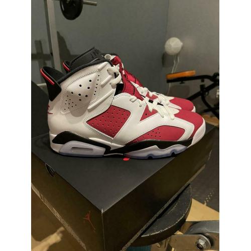 Nike air jordan 6 retro carmine maat 44