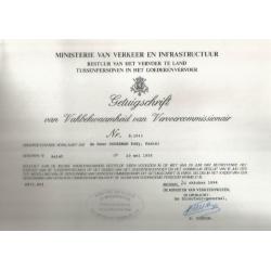 permis de transport Nat / INT / permis commissaire aux trans