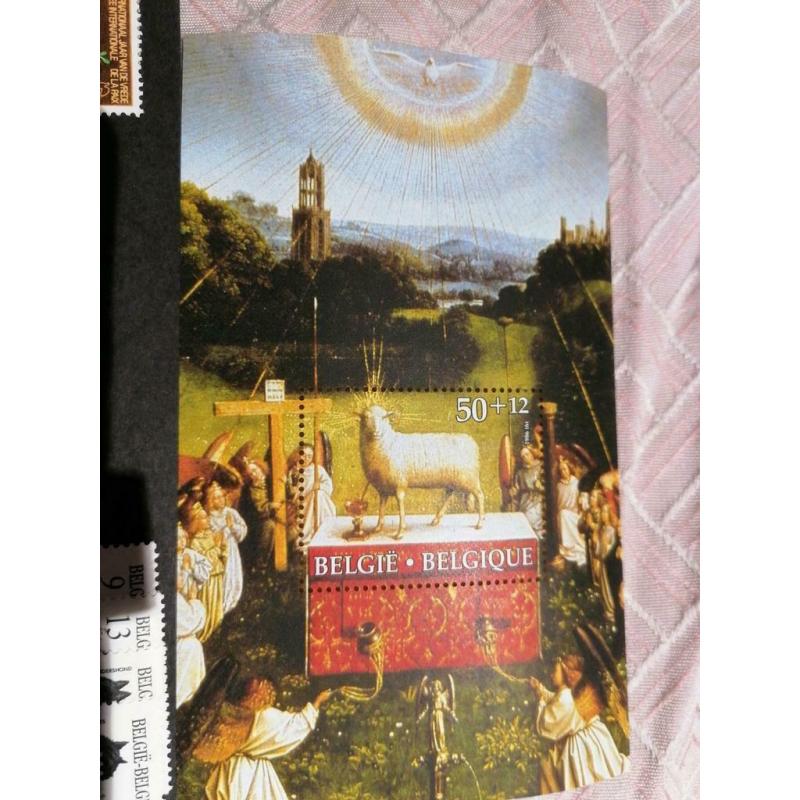 Timbres Belgique 1986 prix postal complet neuf
