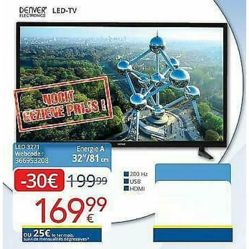 Denver 81cm neuf led non Smart livraison gratuit prix fixe