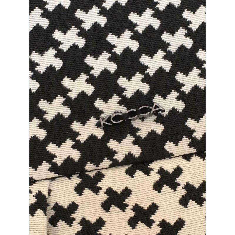 Jupe courte motif noir et blanc