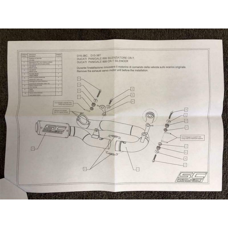 SC Project CR-T uitlaat Ducati Panigale 899 13-15 D15-38T