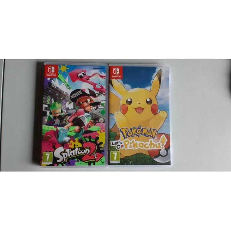 Nintendo Switch Met 2 Leuke Spelletjes + Beschermhoes